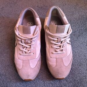 Tory Burch white and Gray Sneakers